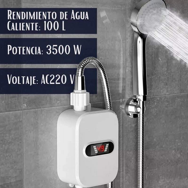 CALENTADOR DE AGUA CON DUCHA ULTRA RÁPIDO