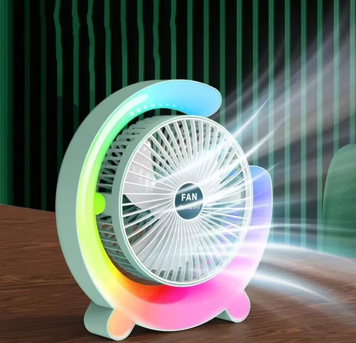 Ventilador de Escritorio Led