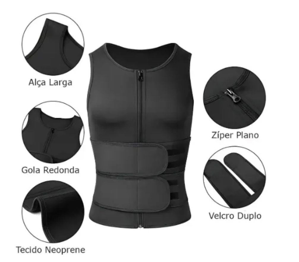 🔥 Faja Chaleco Reductora para Hombre 🔥