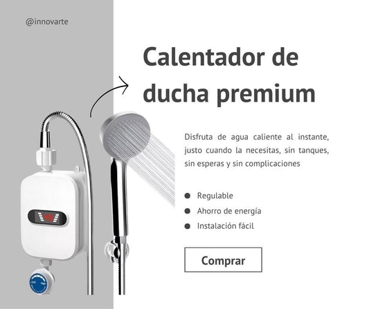 CALENTADOR DE AGUA CON DUCHA ULTRA RÁPIDO