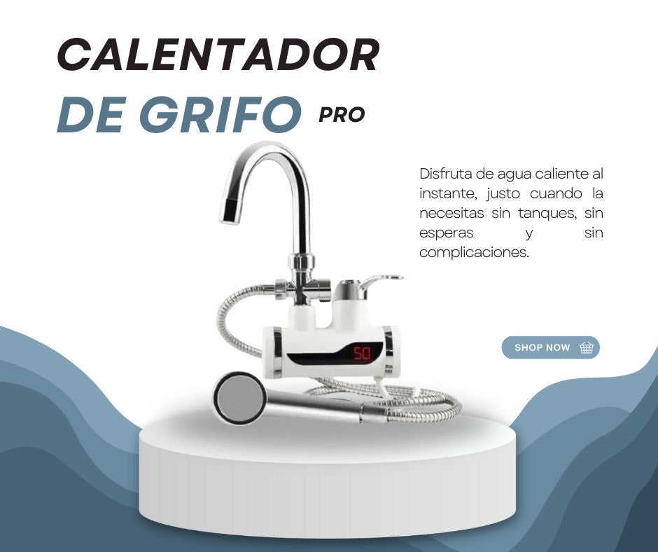 Calentador de Agua Eléctrico para Ducha y Grifo💧