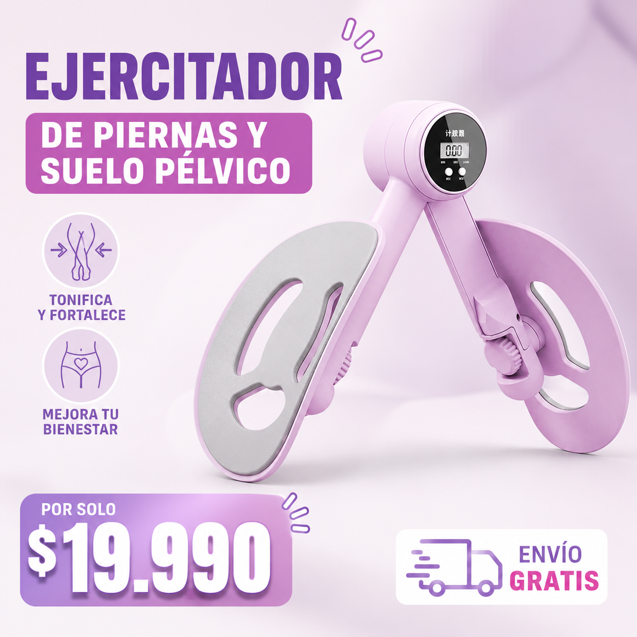 Ejercitador de Piernas y Suelo Pélvico - Powerfit