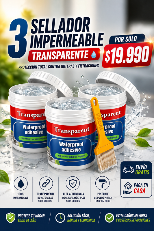 3 Gel Selladores Impermeables Transparentes💧