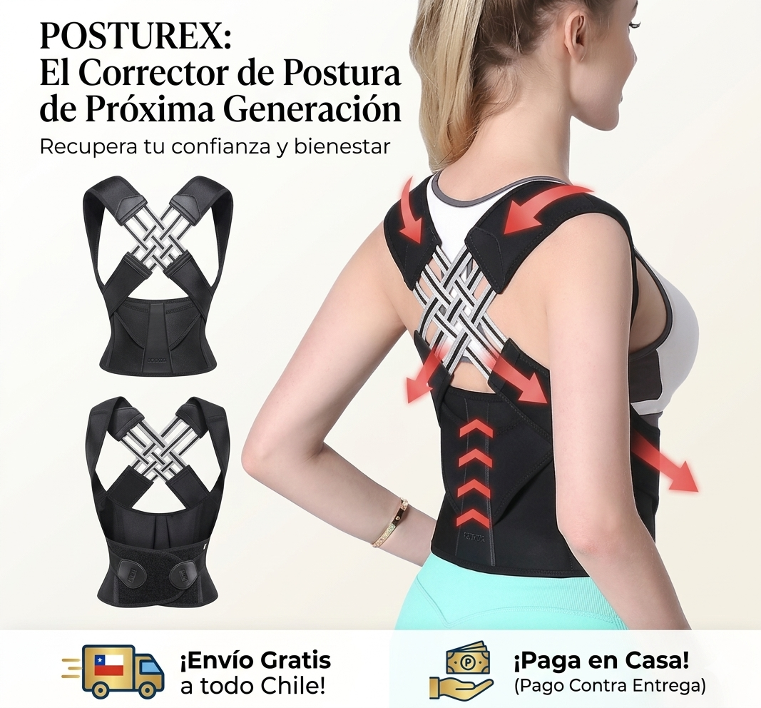 Corrector de Postura con Soporte Lumbar Posturex 💪💥