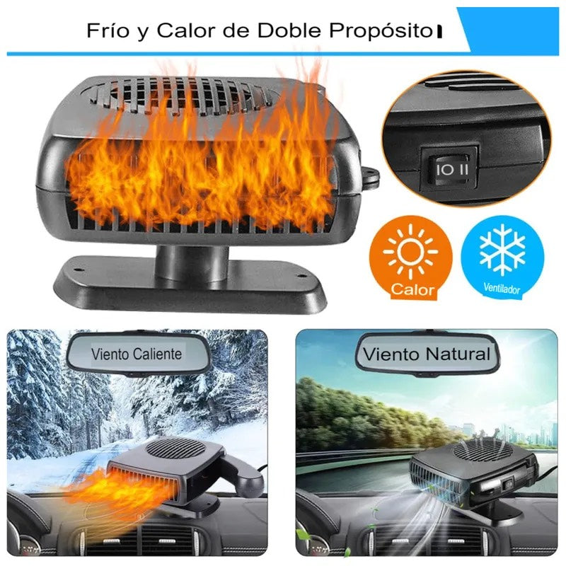 CALEFACTOR PORTATIL PARA AUTO 2 EN 1