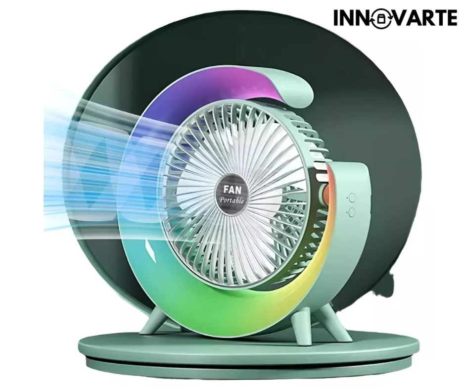 Ventilador de Escritorio Led