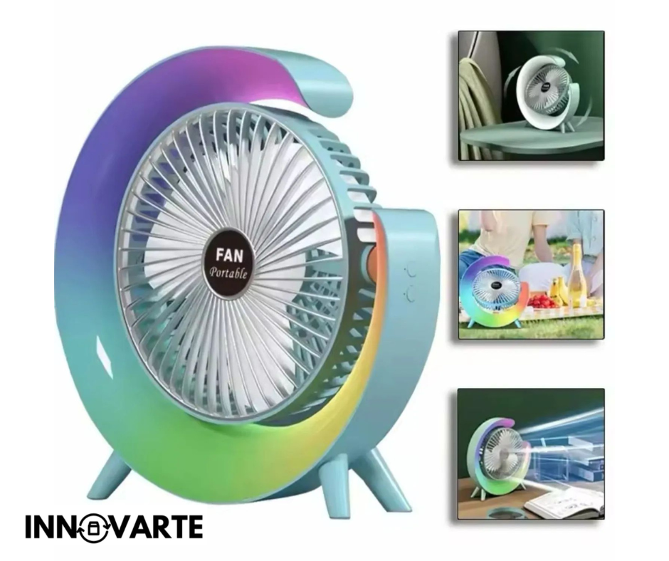 Ventilador de Escritorio Led