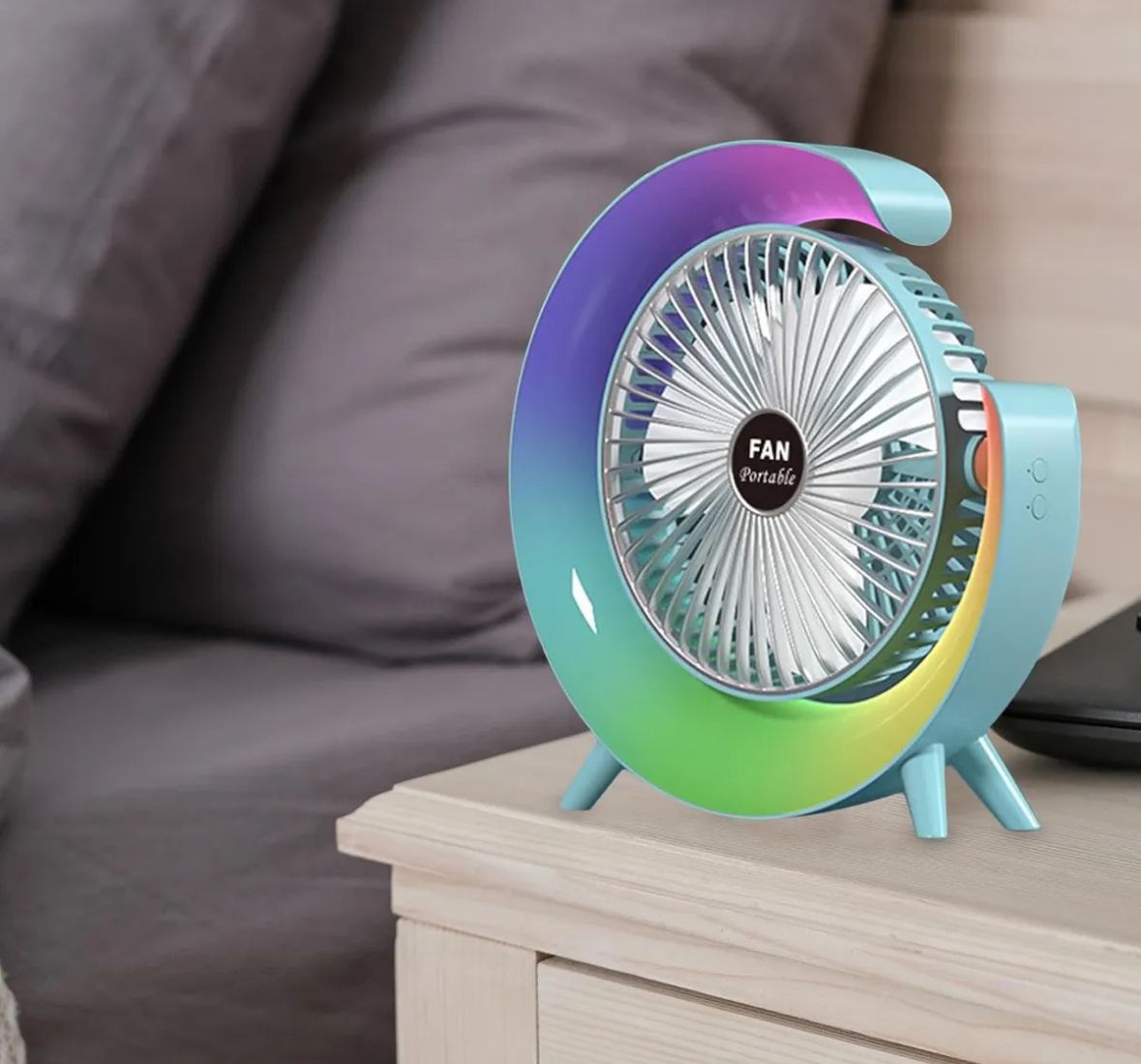 Ventilador de Escritorio Led