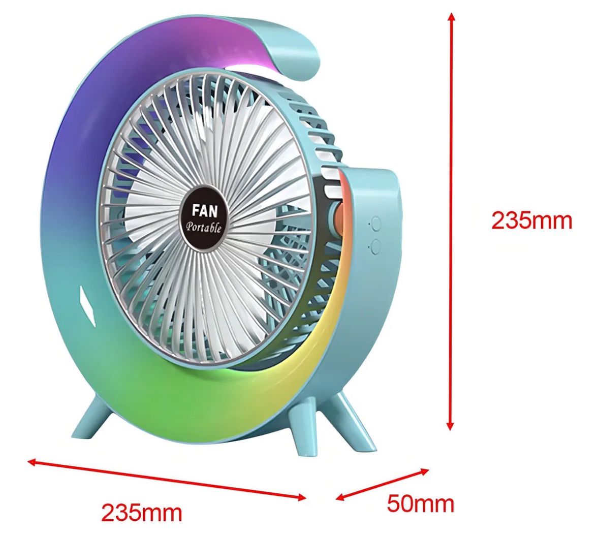 Ventilador de Escritorio Led
