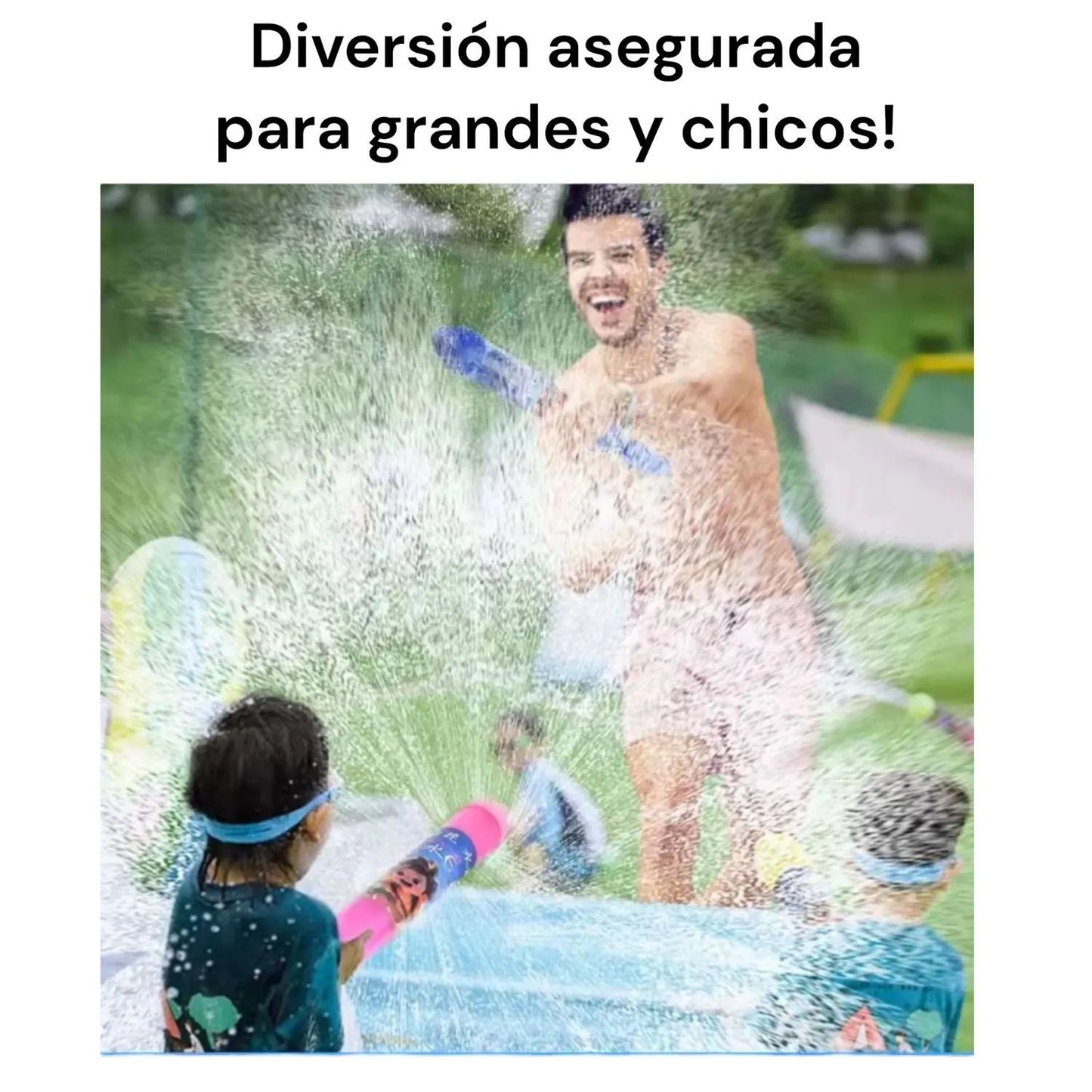 Pistola Lanza Agua Efecto Fuegos Artificiales