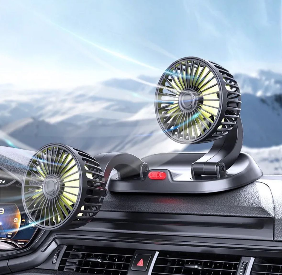 Ventilador 360° para Auto🚗 | Frescura y Confort en Cada Viaje✨