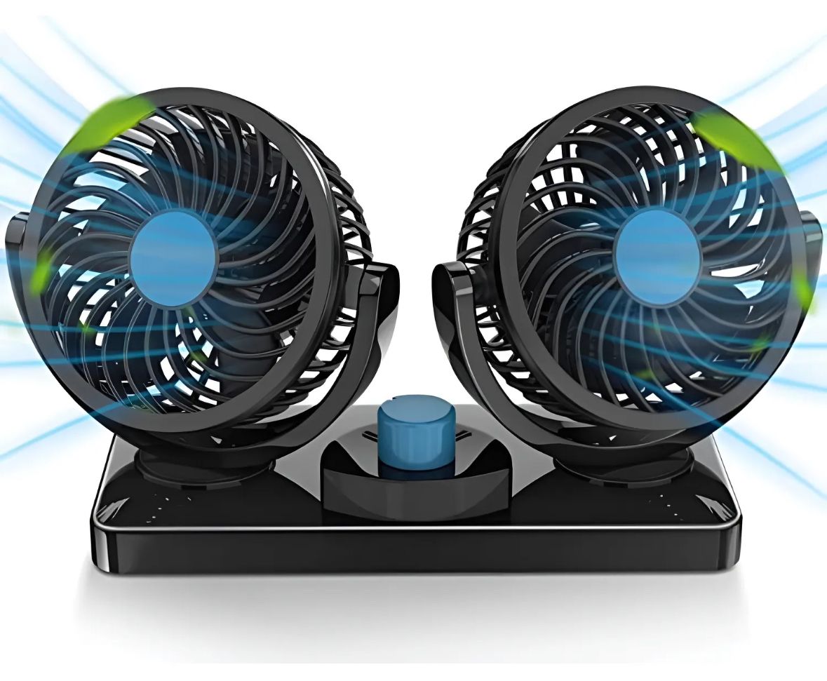 Ventilador 360° para Auto🚗 | Frescura y Confort en Cada Viaje✨