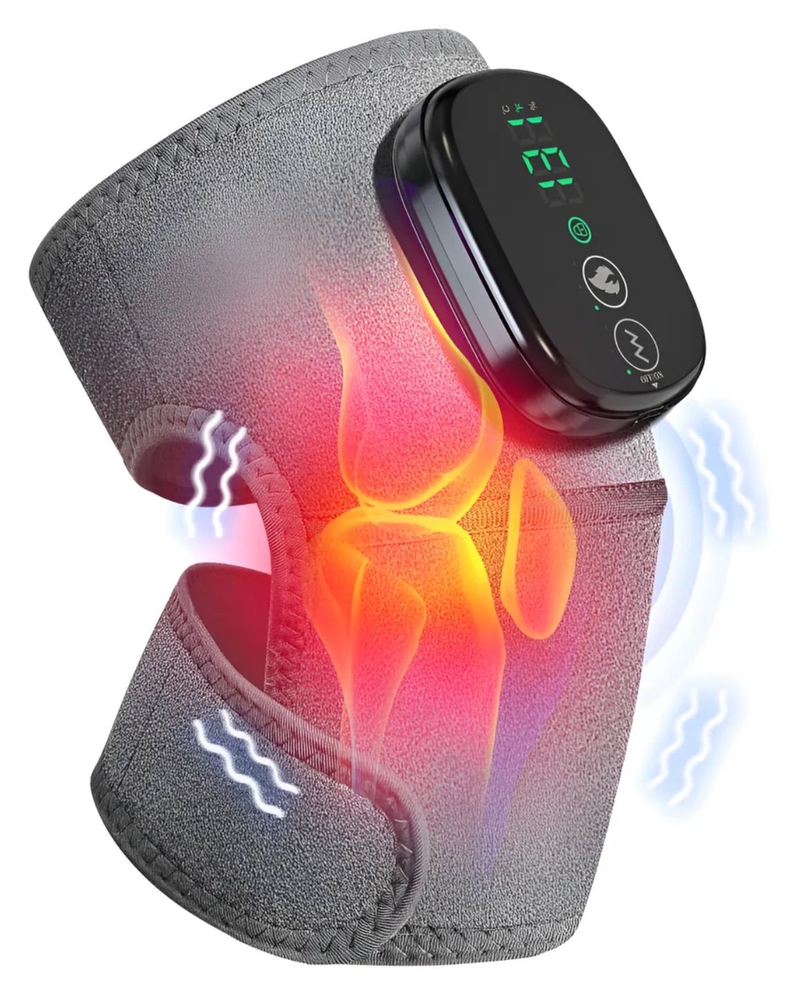 🔥 Rodillera Térmica 3 en 1 con Masaje y Vibración