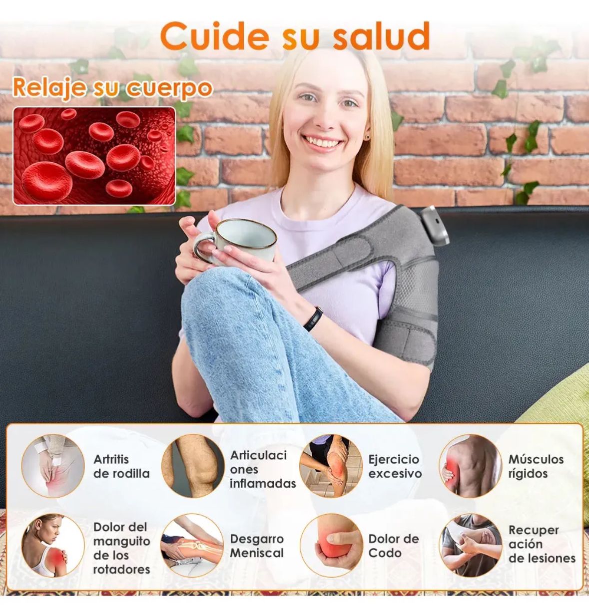 🔥 Rodillera Térmica 3 en 1 con Masaje y Vibración