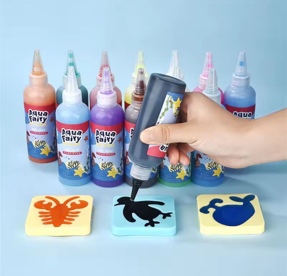 🧙‍♂️ Kit Mágico de Animales Acuáticos – Diversión Sensorial en la Hora del Baño