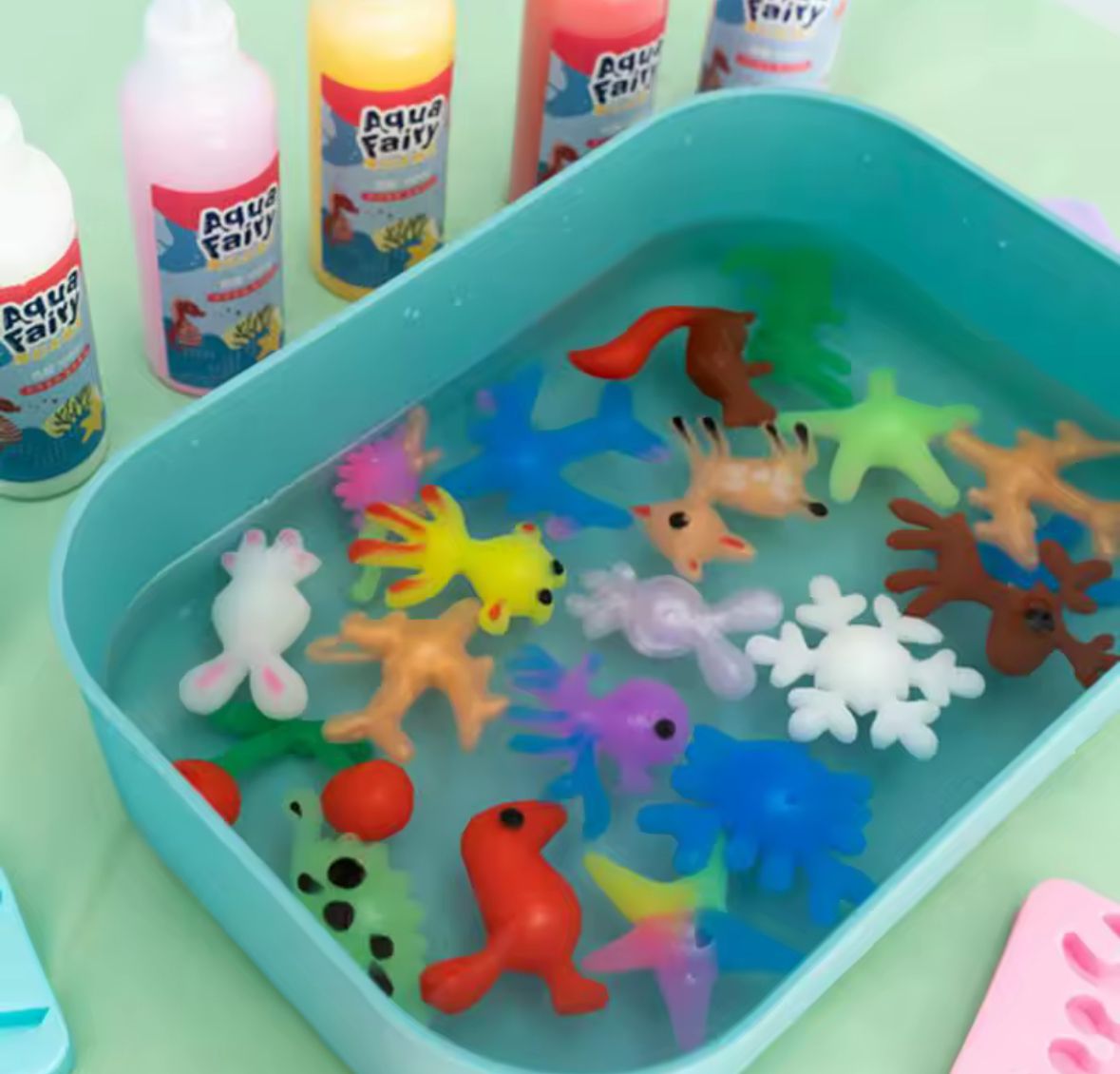 🧙‍♂️ Kit Mágico de Animales Acuáticos – Diversión Sensorial en la Hora del Baño