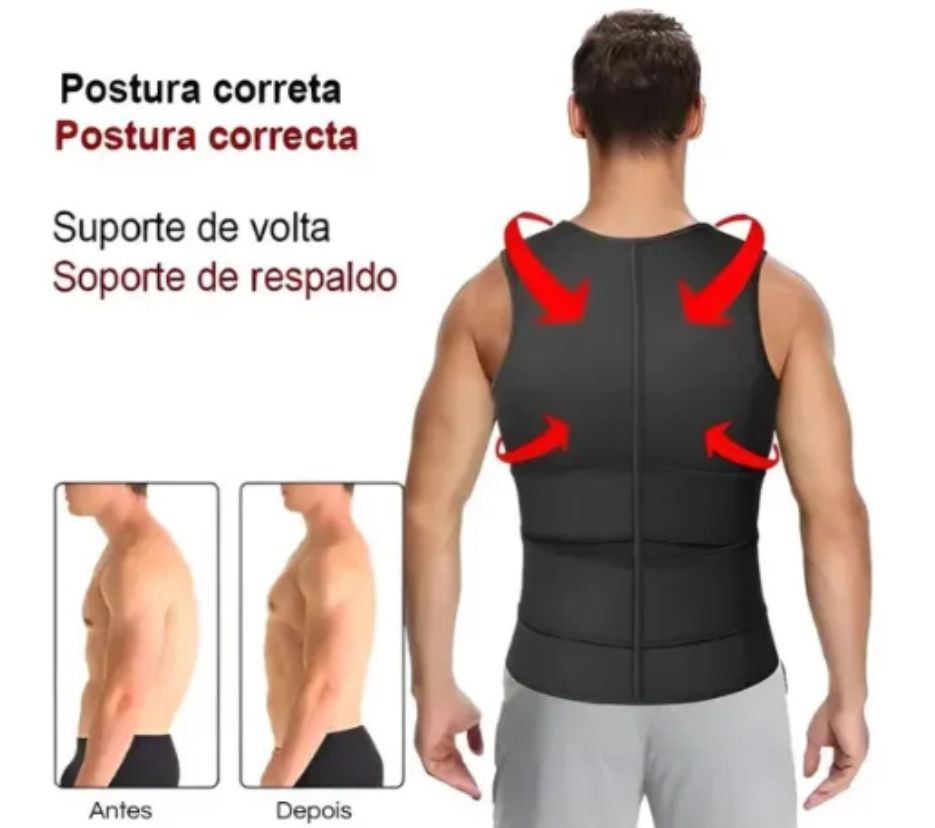 🔥 Faja Chaleco Reductora para Hombre 🔥