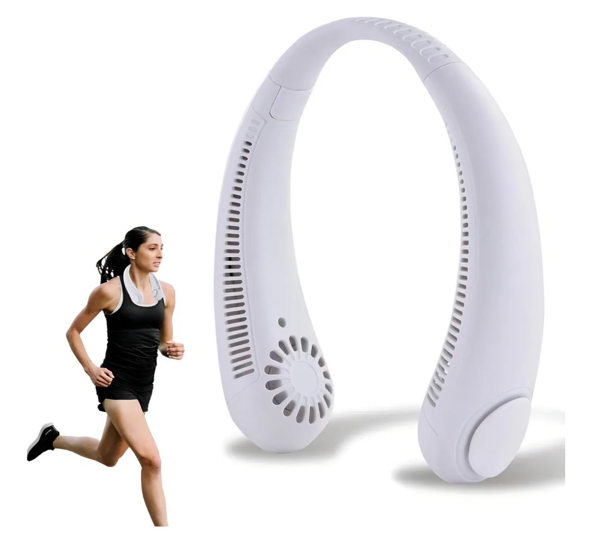 🌬️ Ventilador Portátil de Cuello Recargable – Frescura en Movimiento