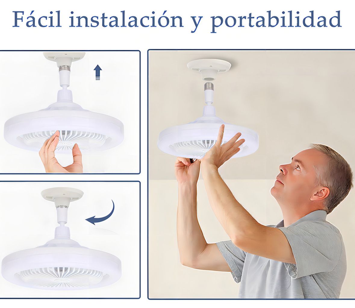 Ampolleta Ventilador Led 3 en 1