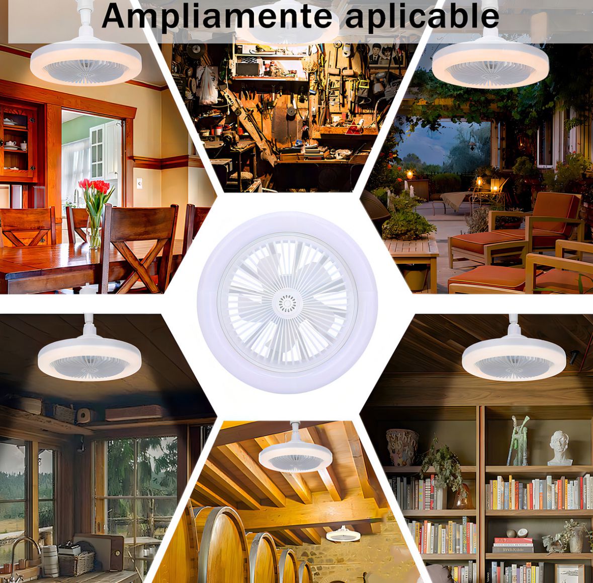 Ampolleta Ventilador Led 3 en 1