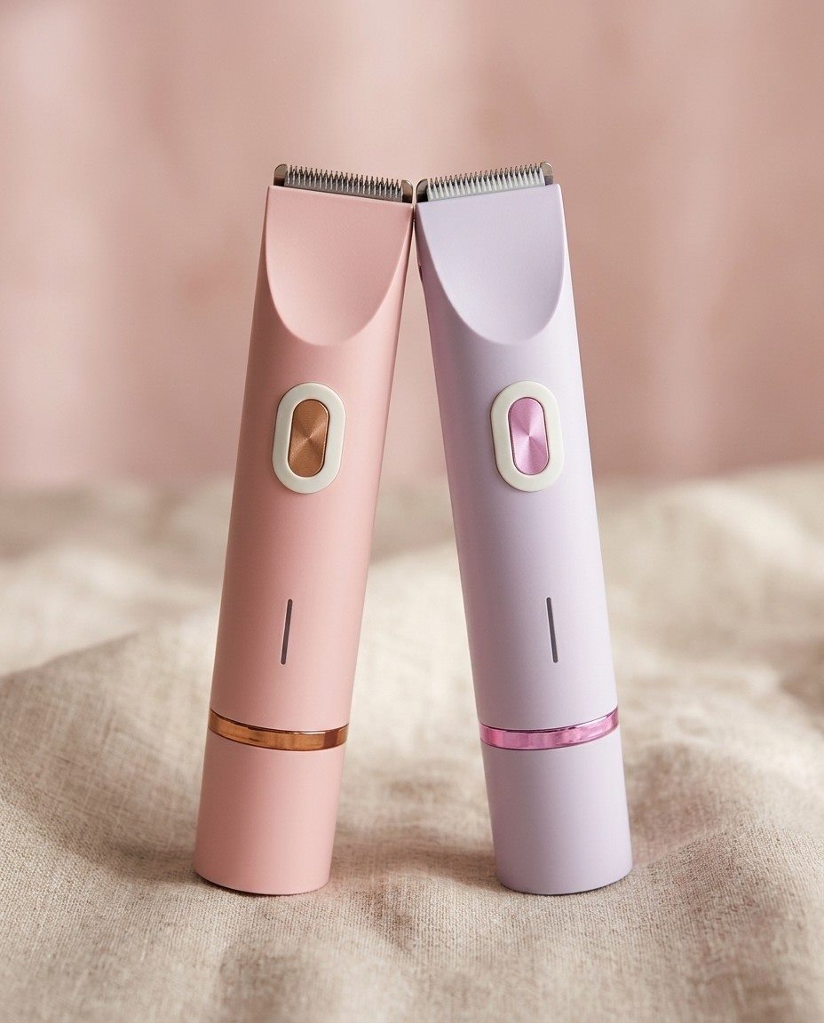 DepiFlex 2 en 1 rosado y morado, depiladora facial y corporal